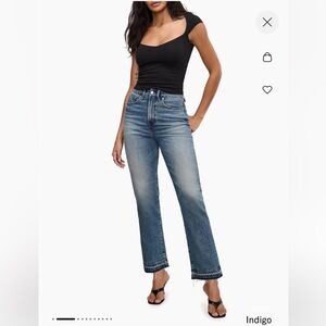 Good American Good Boy super high rise jeans “12 rise